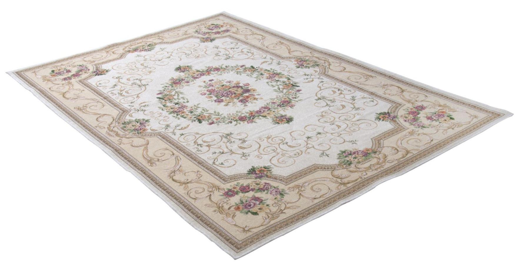 Tapis floral Flomi Florentina, tissé, plat