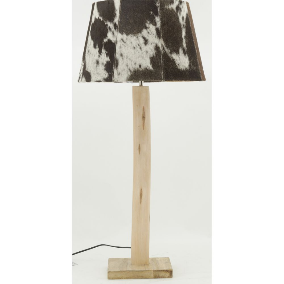 Pied de lampe en bois d'eucalyptus Grand modèle