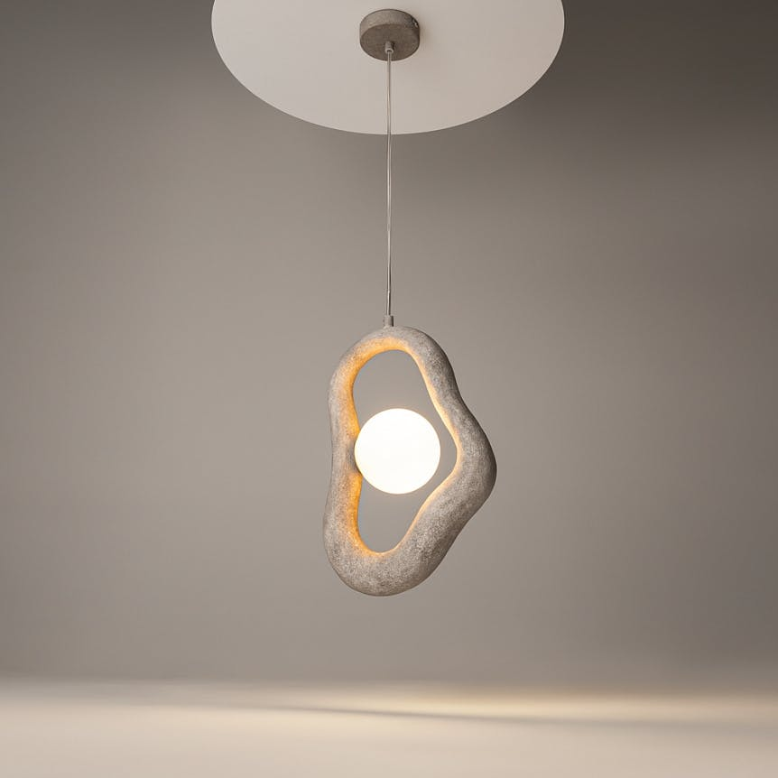 Suspension organique 1 globe LULING