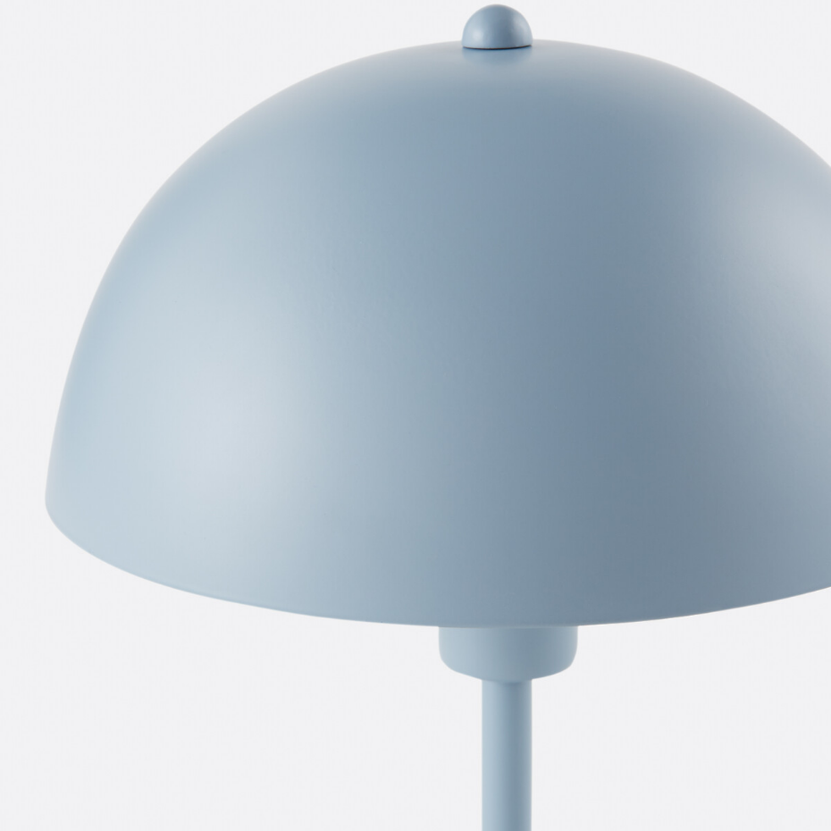 Lampe à poser, forme champignon en métal fer, Capi