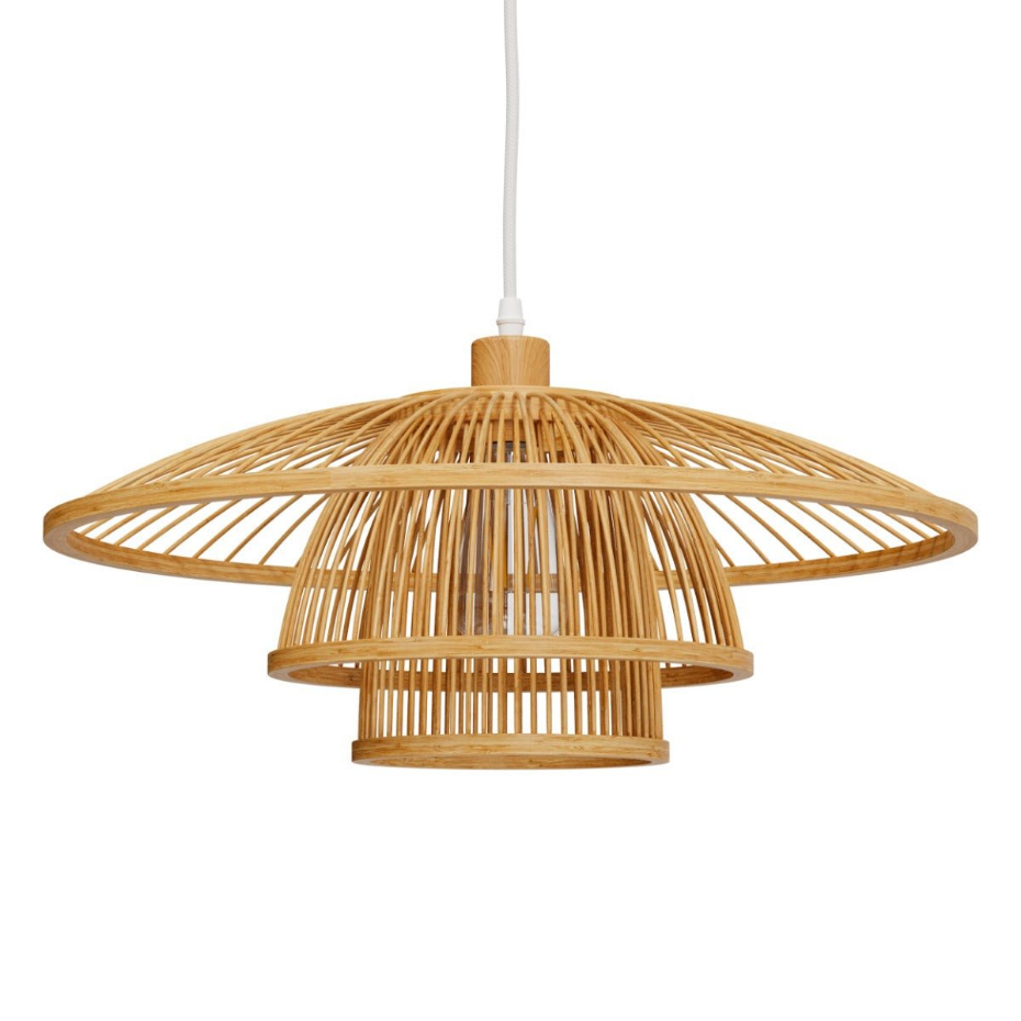 Suspension en bambou et métal D50 cm - MIRABEL