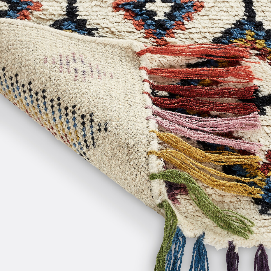 Tapis style berbère en 100% laine, Ourika