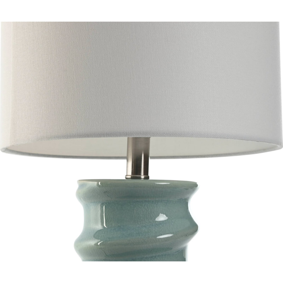 Lampe de table en grès rond Moderno