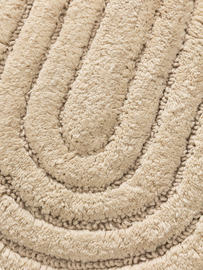 Tapis de bain ovale tufté main NIA