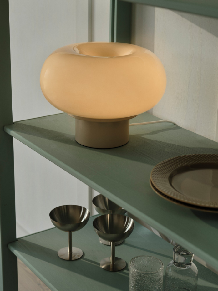 Lampe à poser Malti  Verrerie Beige ,  H. 21 - IP20 - E27 /  Nordlux Intérieur