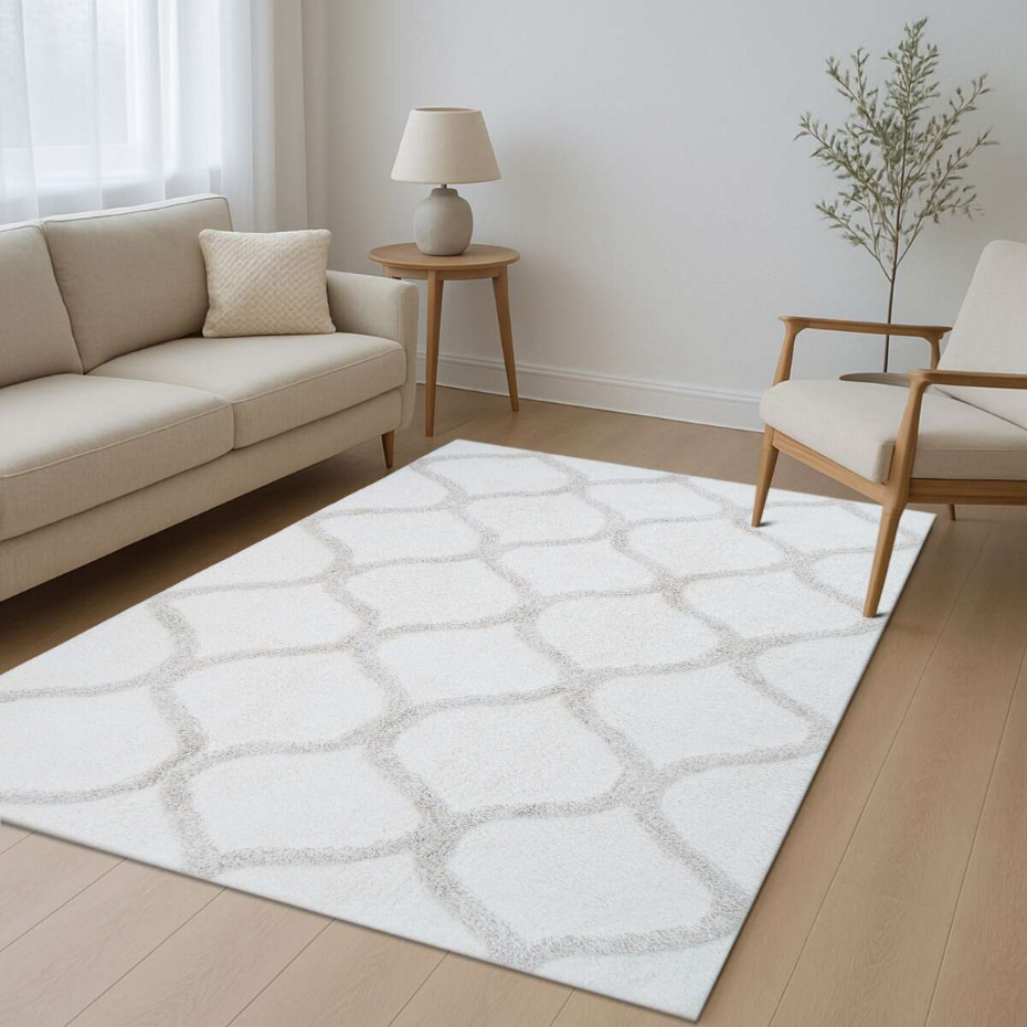 Tapis salon lavable berbère en coton ATLAS - style bohème