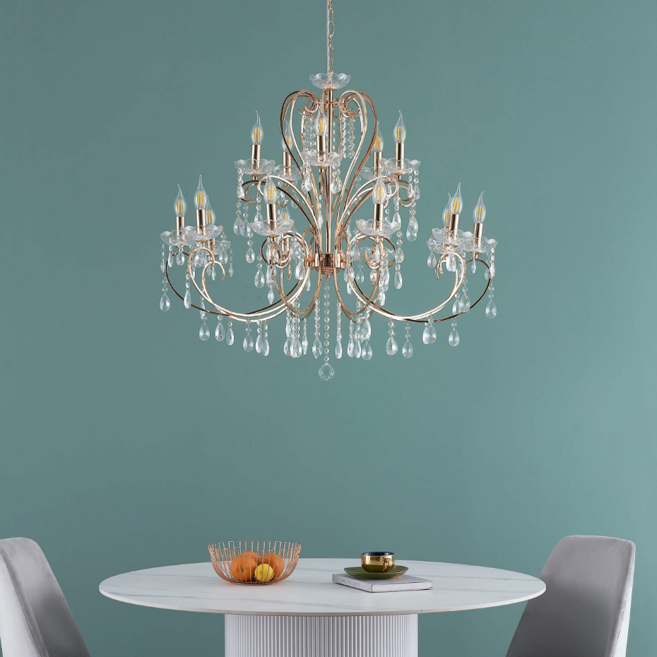 Magnifique lustre en cristal - PAVIA