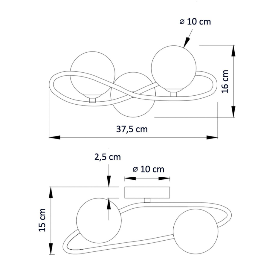 Applique avec design ondulé - NOVALE