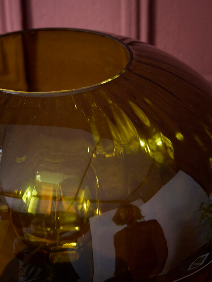 Lampe Martin en verre ciselé L