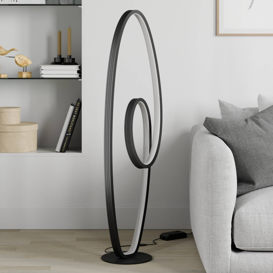 Lampadaire en aluminium moderneLED, Bronwyn
