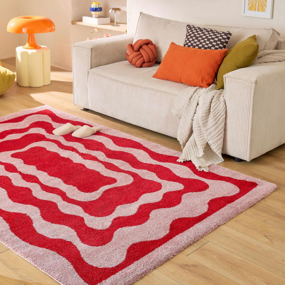 Tapis de salon rétro année 70 GROOVY