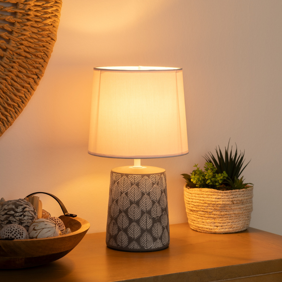 Lampe céramique à motifs CYRIL