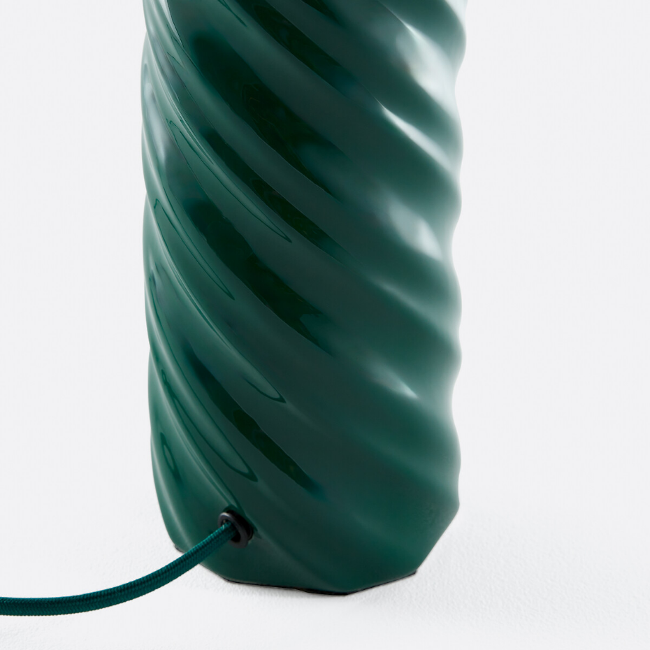 Lampe à poser céramique et lin, Dehen