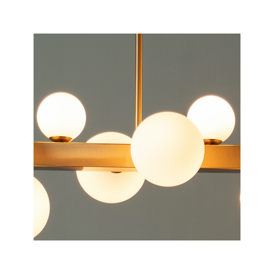Somptueuse suspension en inox et verre - OROMIA