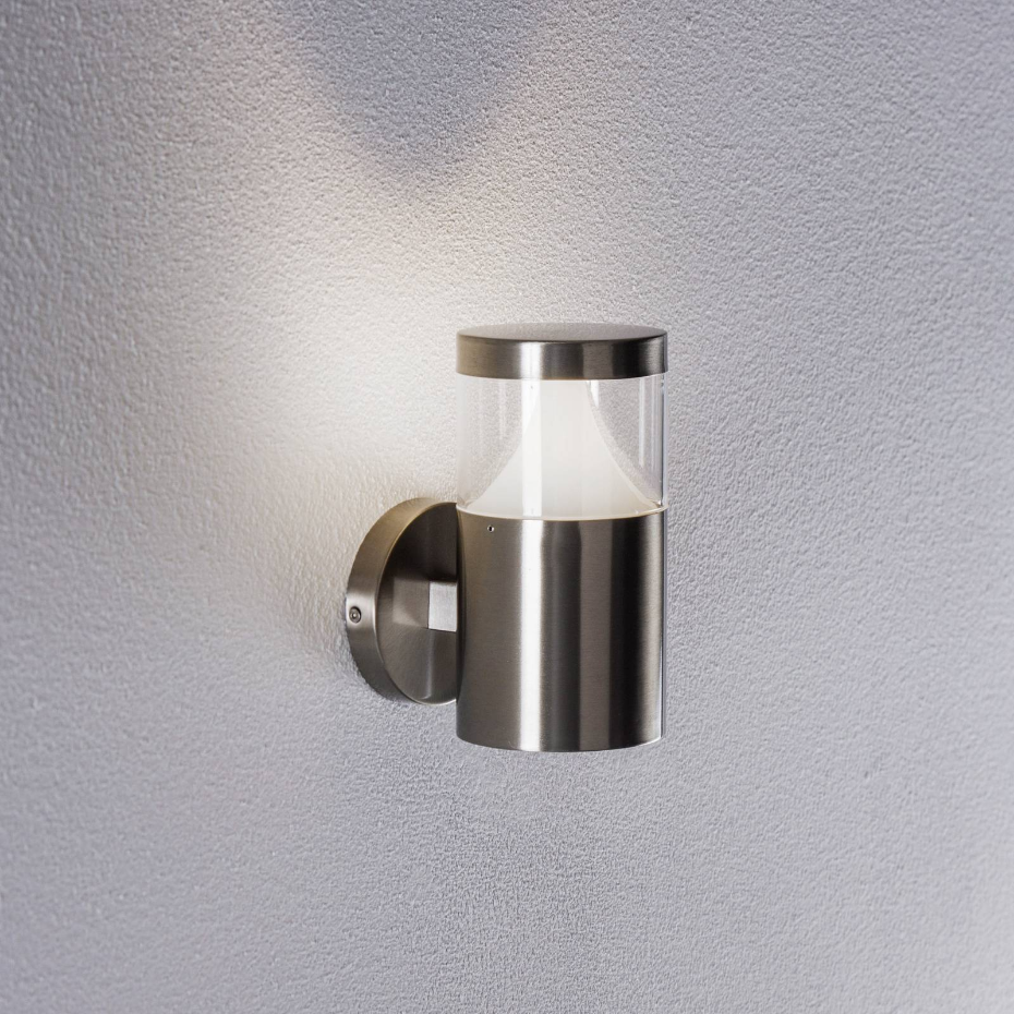 Applique extérieure en inox moderne