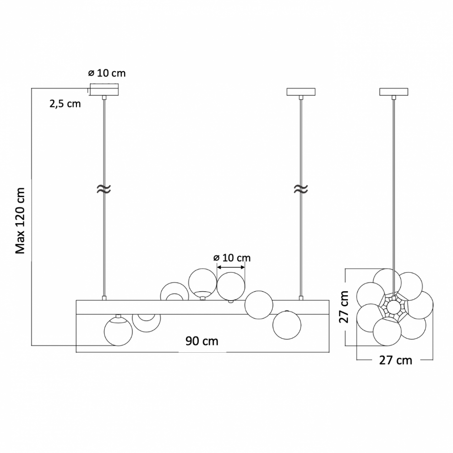 Suspension majestueuse et design - NIZZALO