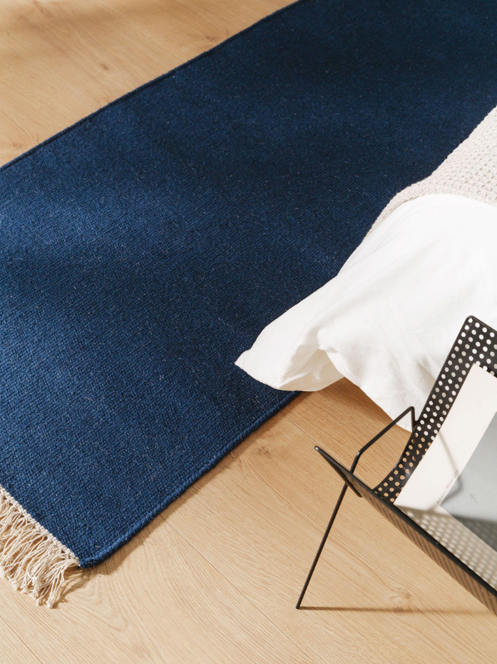 Tapis de couloir en laine tissé main LIV