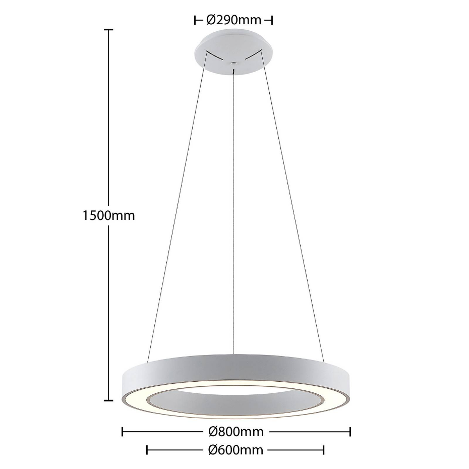 Suspension en aluminium moderneLED, Sharelyn
