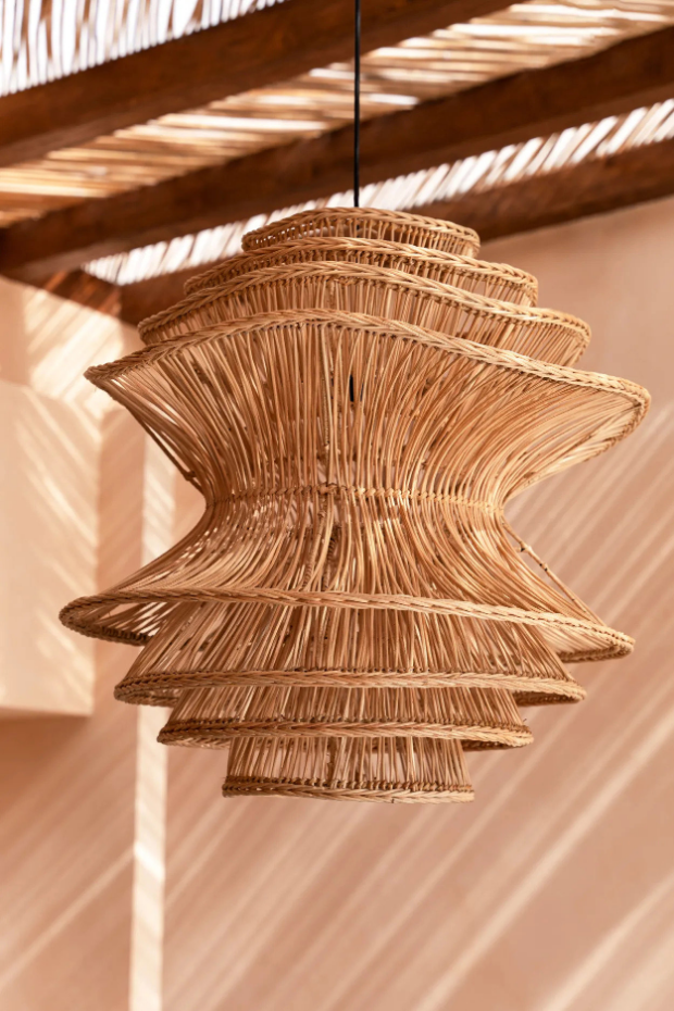 Suspension en rotin SHIITAKE