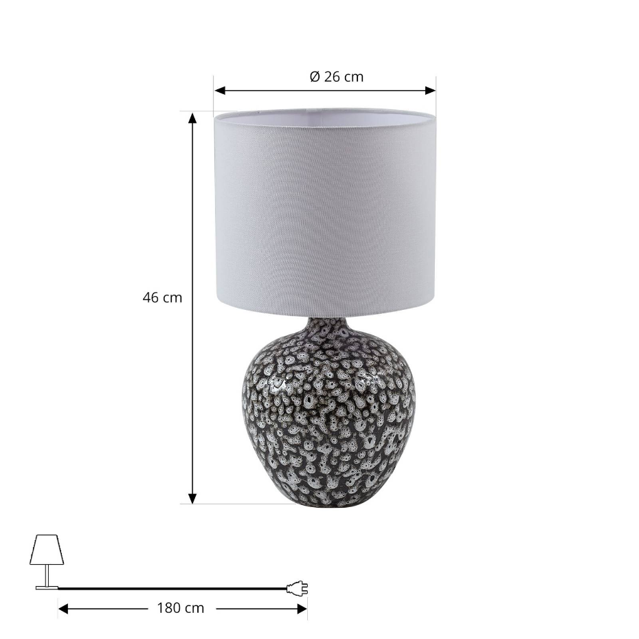 Lampe à poser en céramique traditionnelle