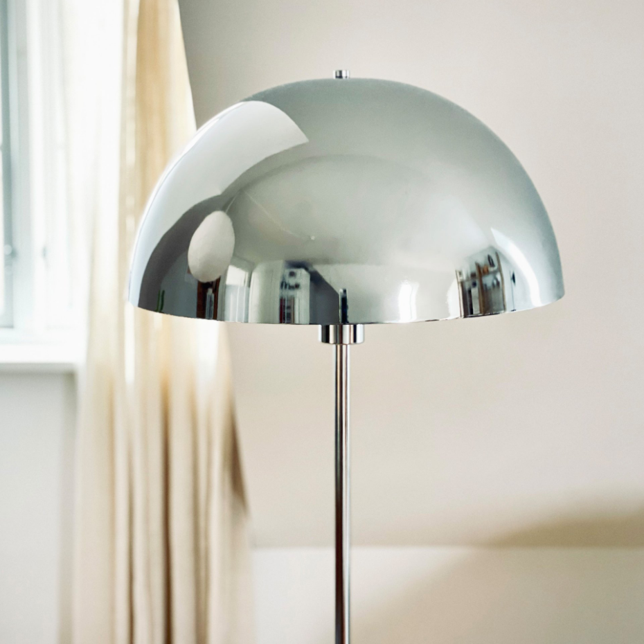 Lampadaire Stockholm chrome, marbre