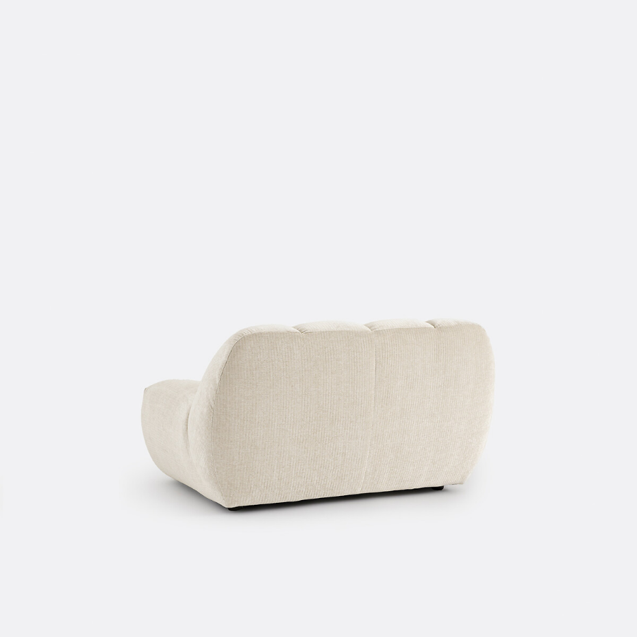 Fauteuil XL, velours côtelé vintage, Nuria