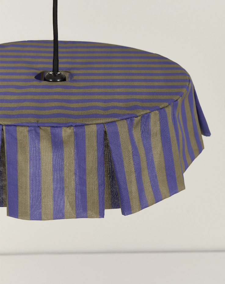 Abat-jour pour suspension en voile de coton diam. 40 cm – VIBES