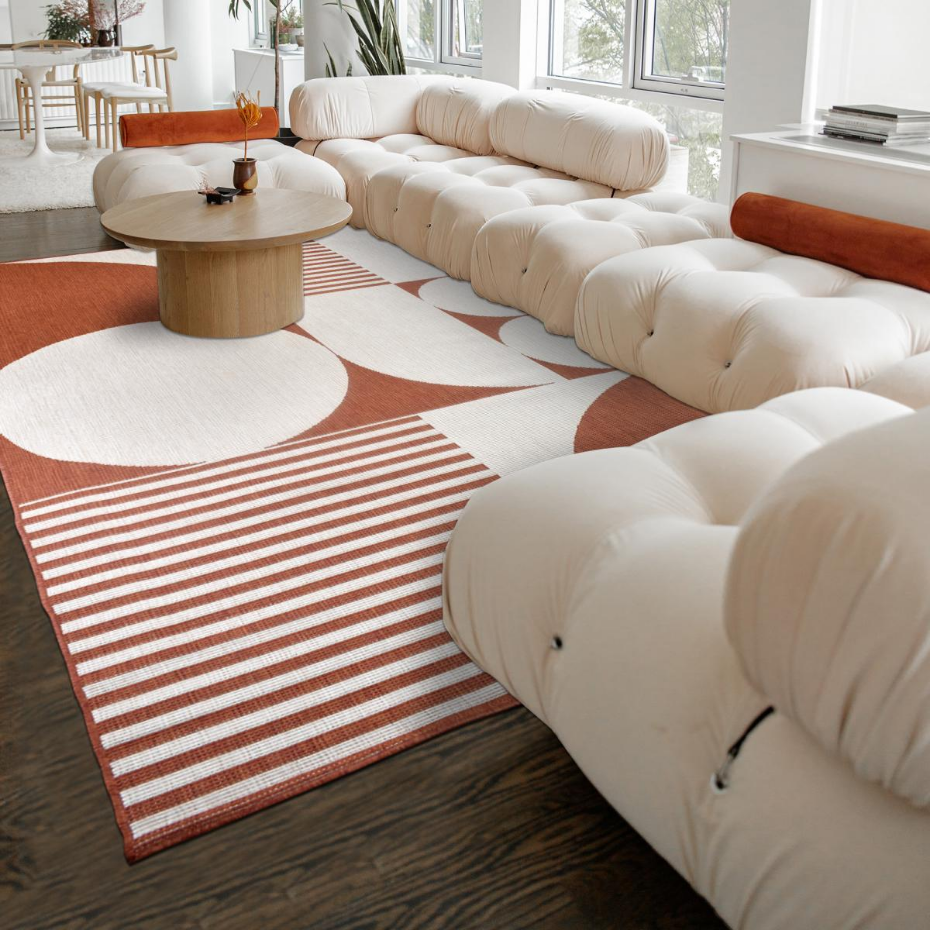 Tapis extérieur, kilim reversible LYN2 BF REVERSIBLE