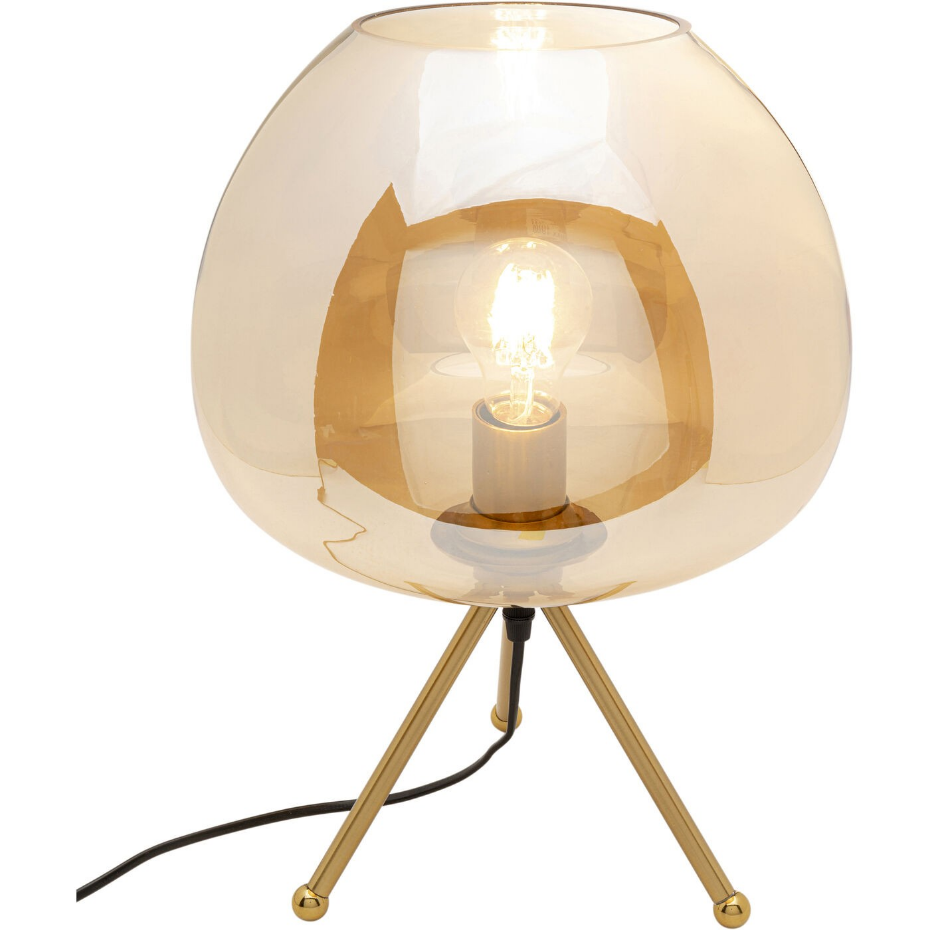 Lampe en verre et acier, SPHERE
