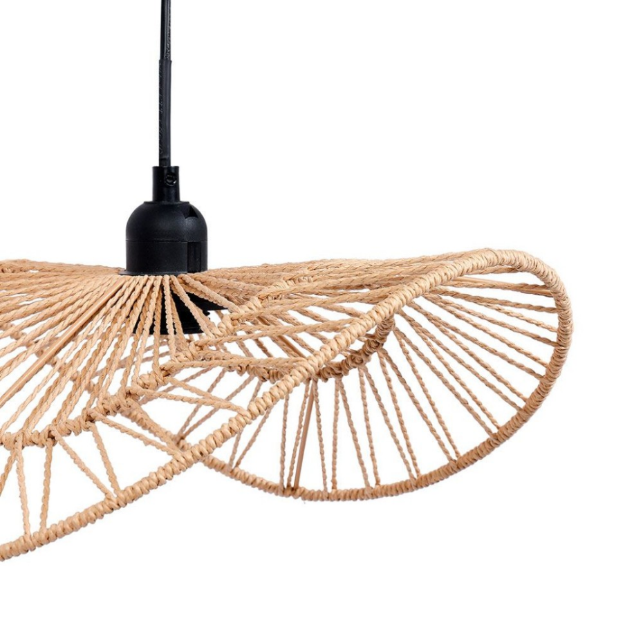 Suspension En Métal Et Corde Beige
