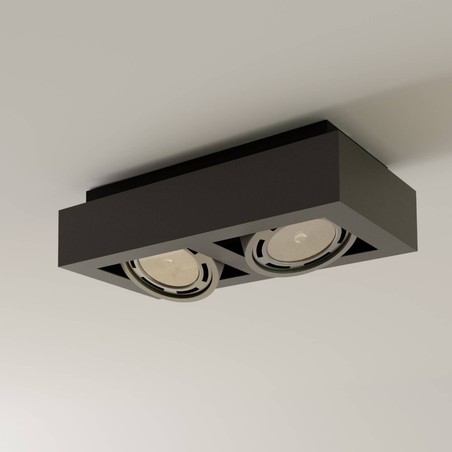 Plafonnier en aluminium moderne, Ronka