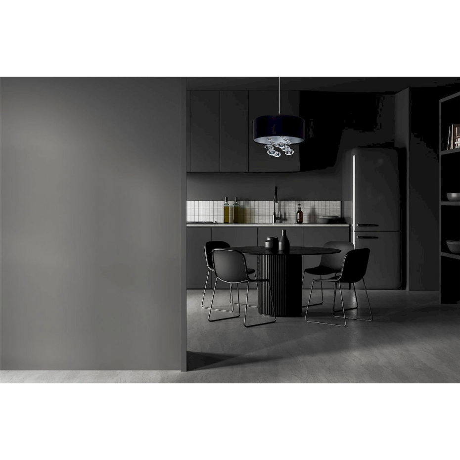Suspension ronde en tissu avec boules Bubble Light