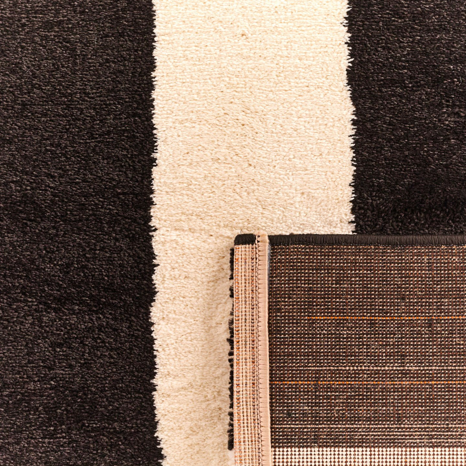 Tapis bicolore à rayures GROOVY