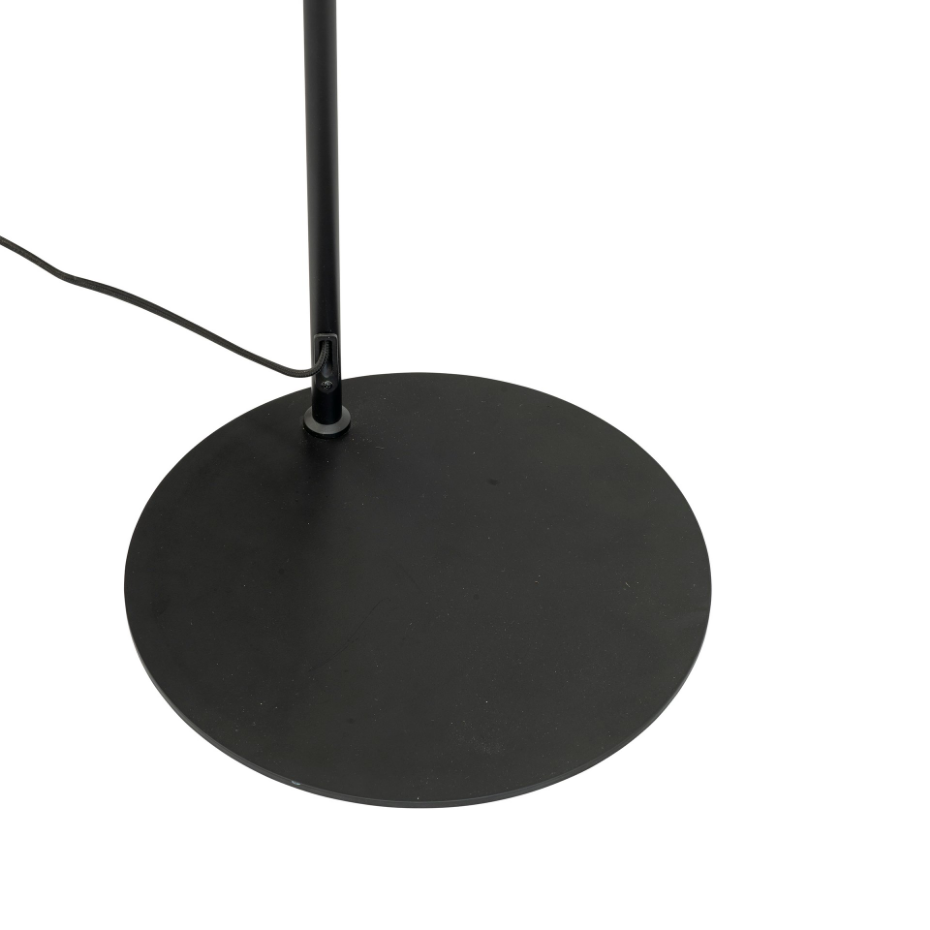 Lampadaire noir à base plate ERIC