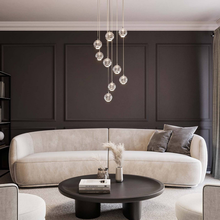 Suspension en verre designLED, Hayley