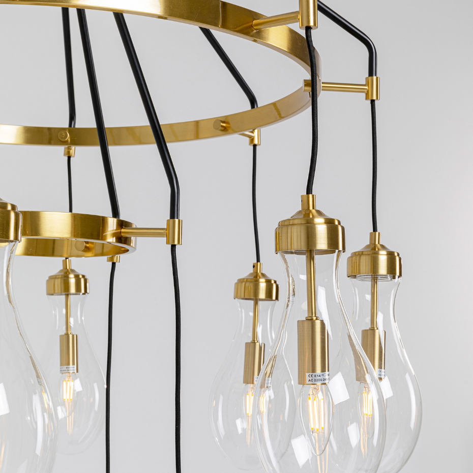 Suspension en verre et acier, BELL HIGHLIGHT
