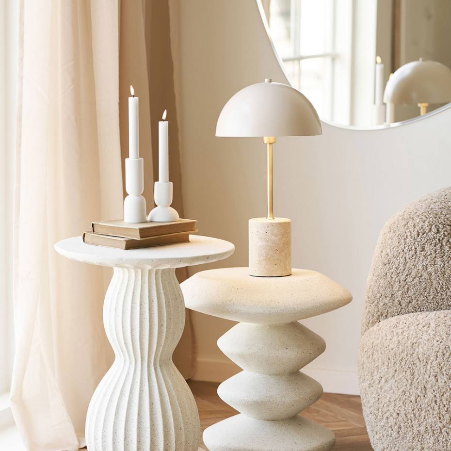 Lampe à poser en marbre et métal- SHEFFIELD
