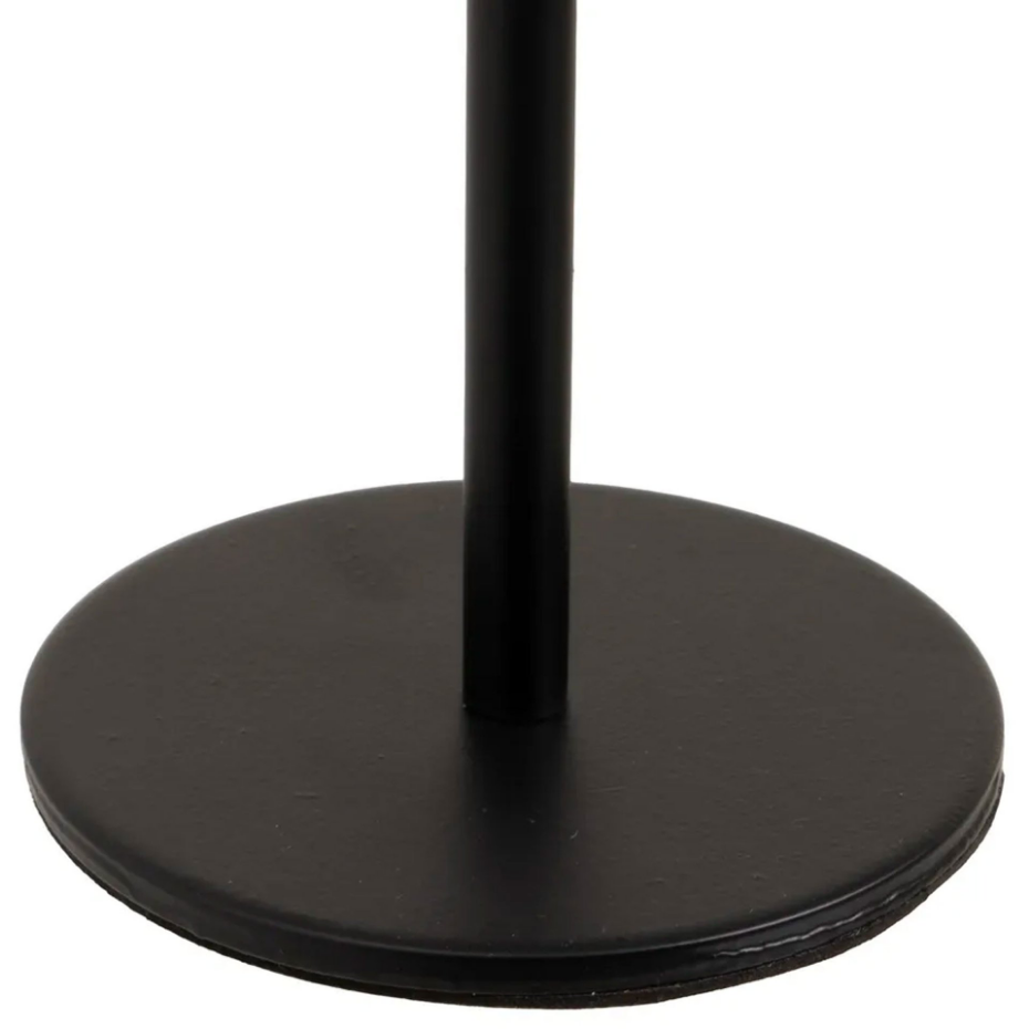 Lampe à poser en métal noir LED sans fil 11x11x37cm