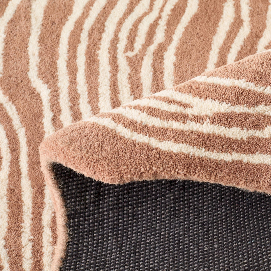 Tapis fait main en laine et coton cèdre
