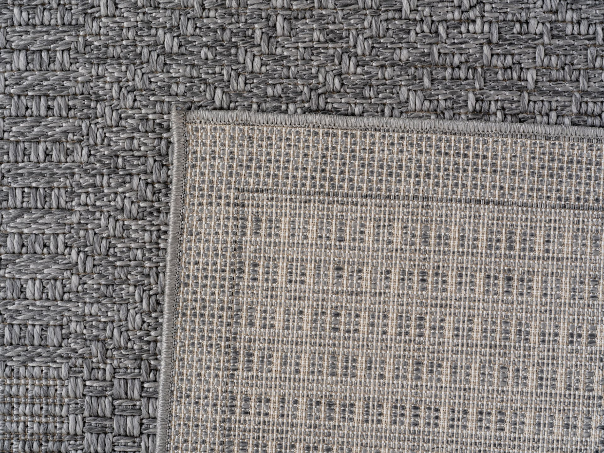 Tapis intérieur extérieur graphique à motifs tissés NEREA