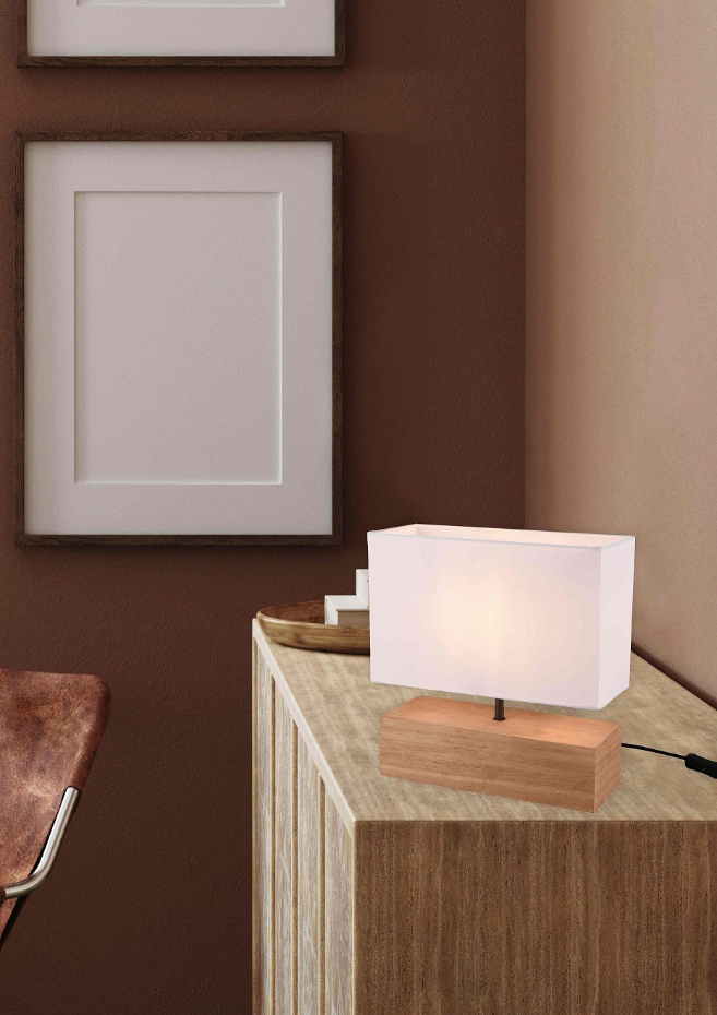 Lampe design en bois scandinave, WOODY