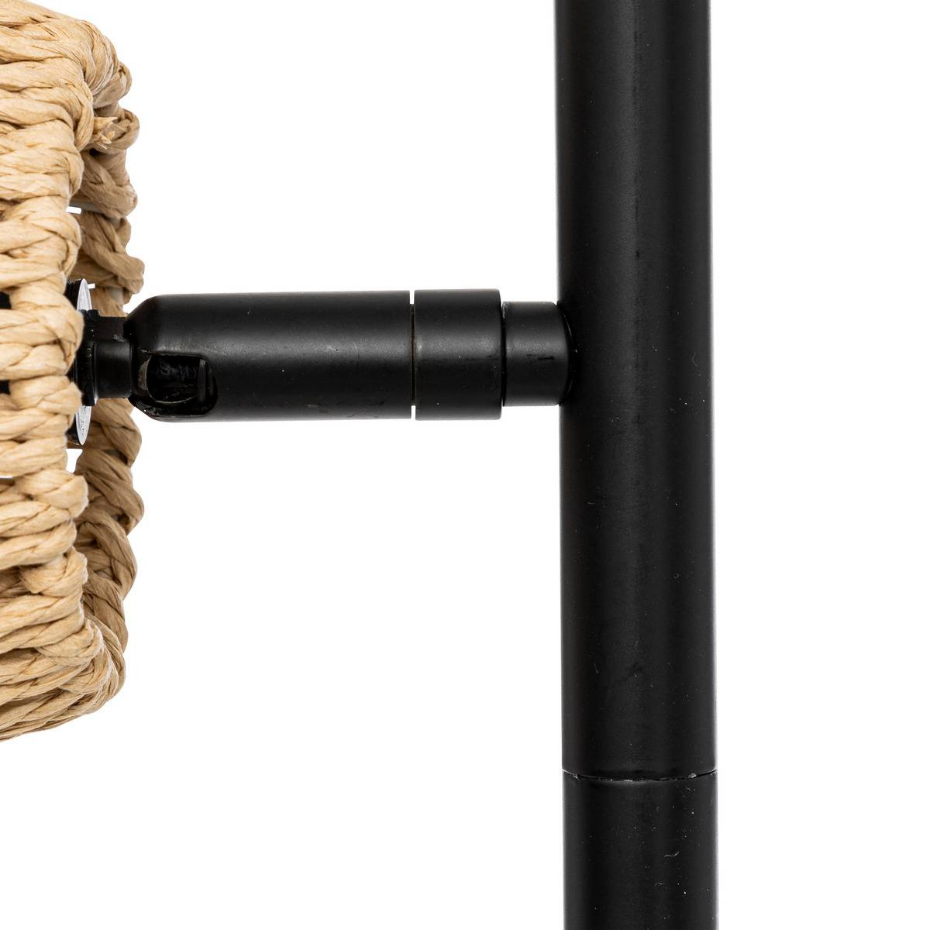 Lampadaire 3 bras orientables corde tressée GIADA