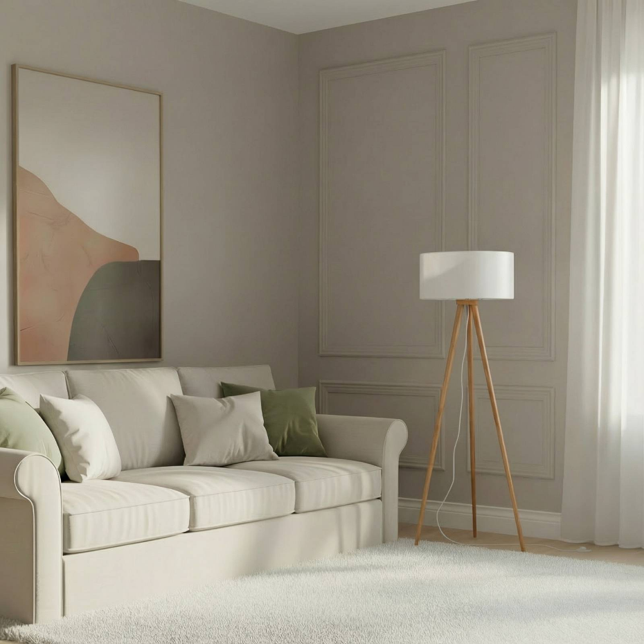 Lampadaire en textile scandinave, Charlia