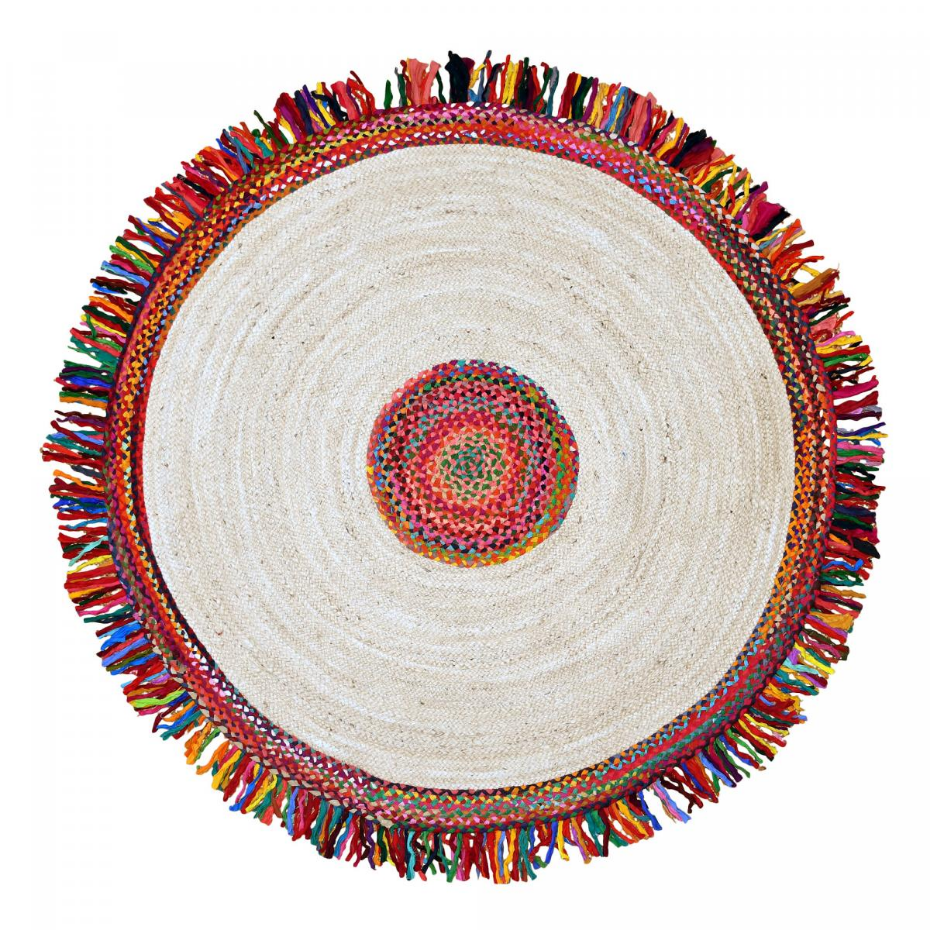 Tapis rond JT SATCH , tapis jute artisanal