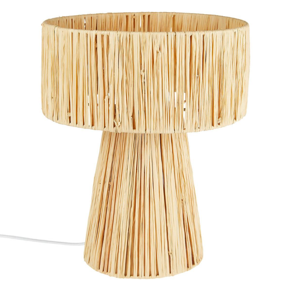 Lampe à poser raphia tressé ORANE