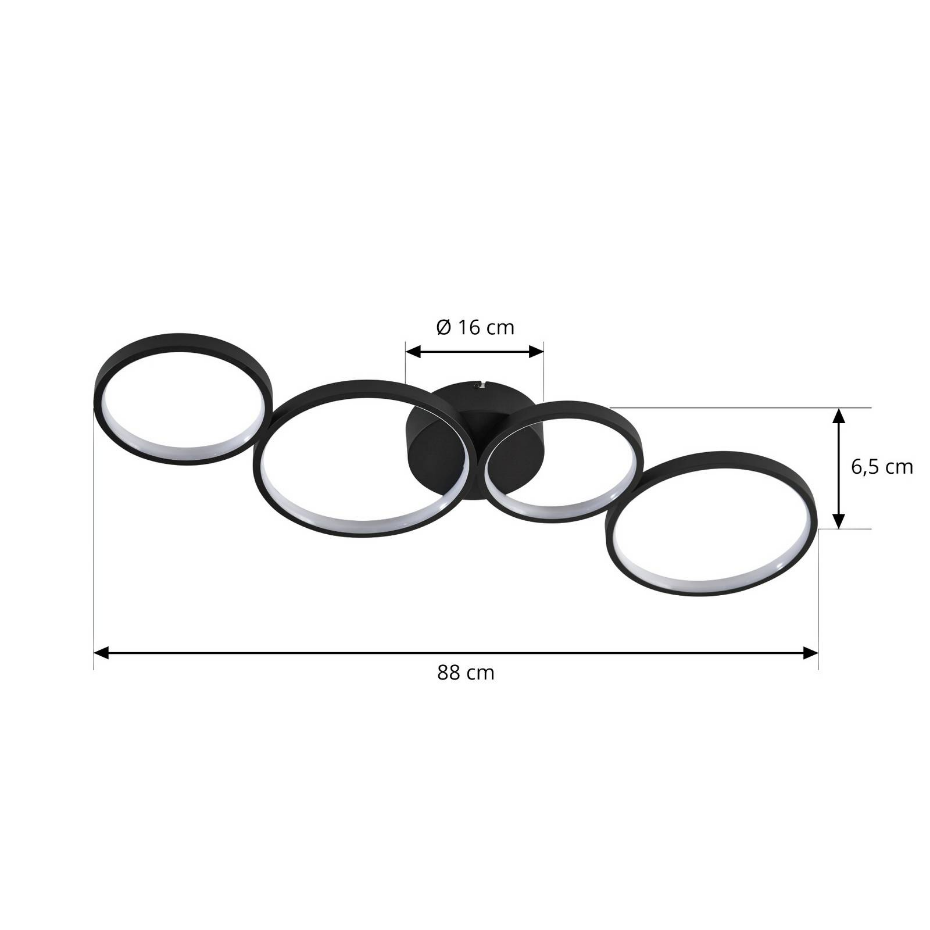 Plafonnier en aluminium moderneLED