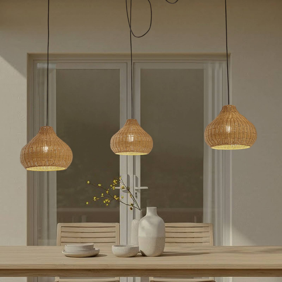 Luminaire extérieur en bois traditionnel