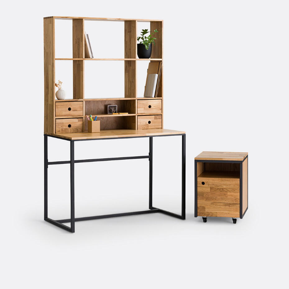 Caisson de bureau à roulettes, Hiba