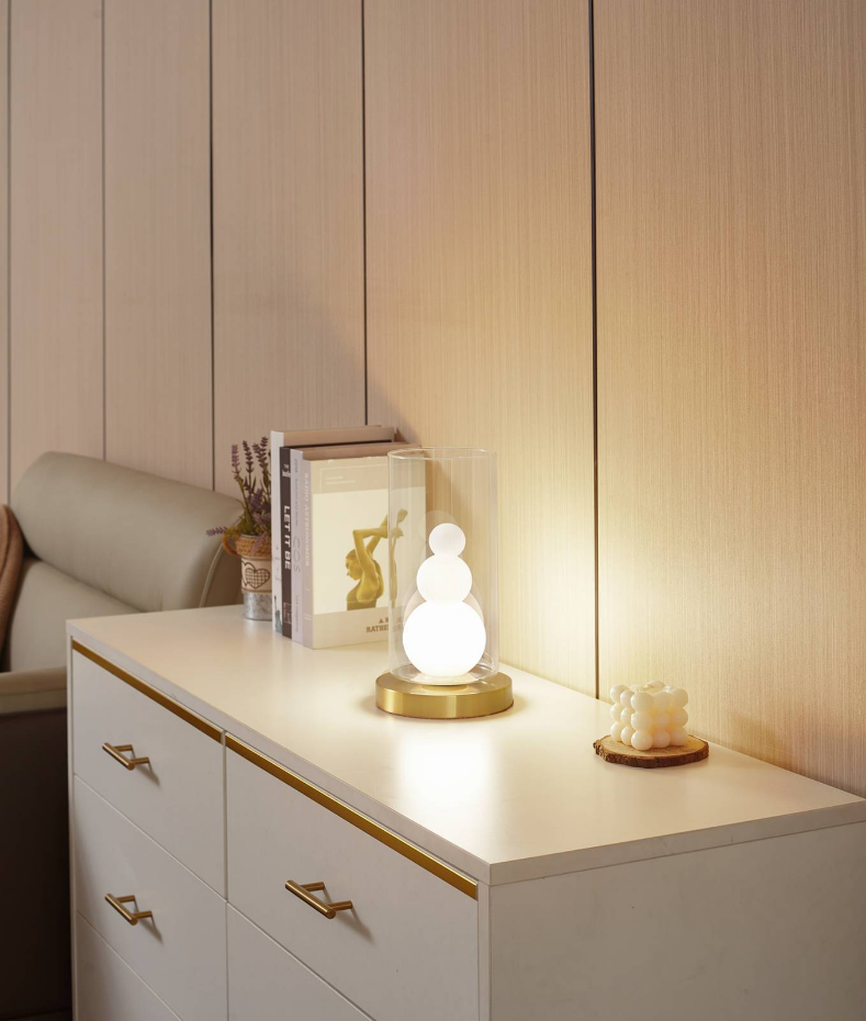 Lampe à poser en verre moderne, Kupla