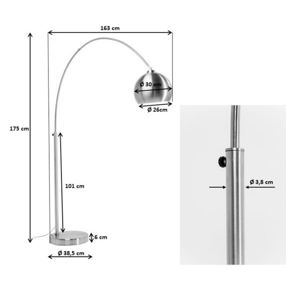 Lampadaire en acier, LOUNGE